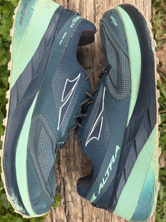 Altra Shoes - Altra Olympus 3.5 Trail Running Shoes Womens 8 Blue Vibram Sneakers